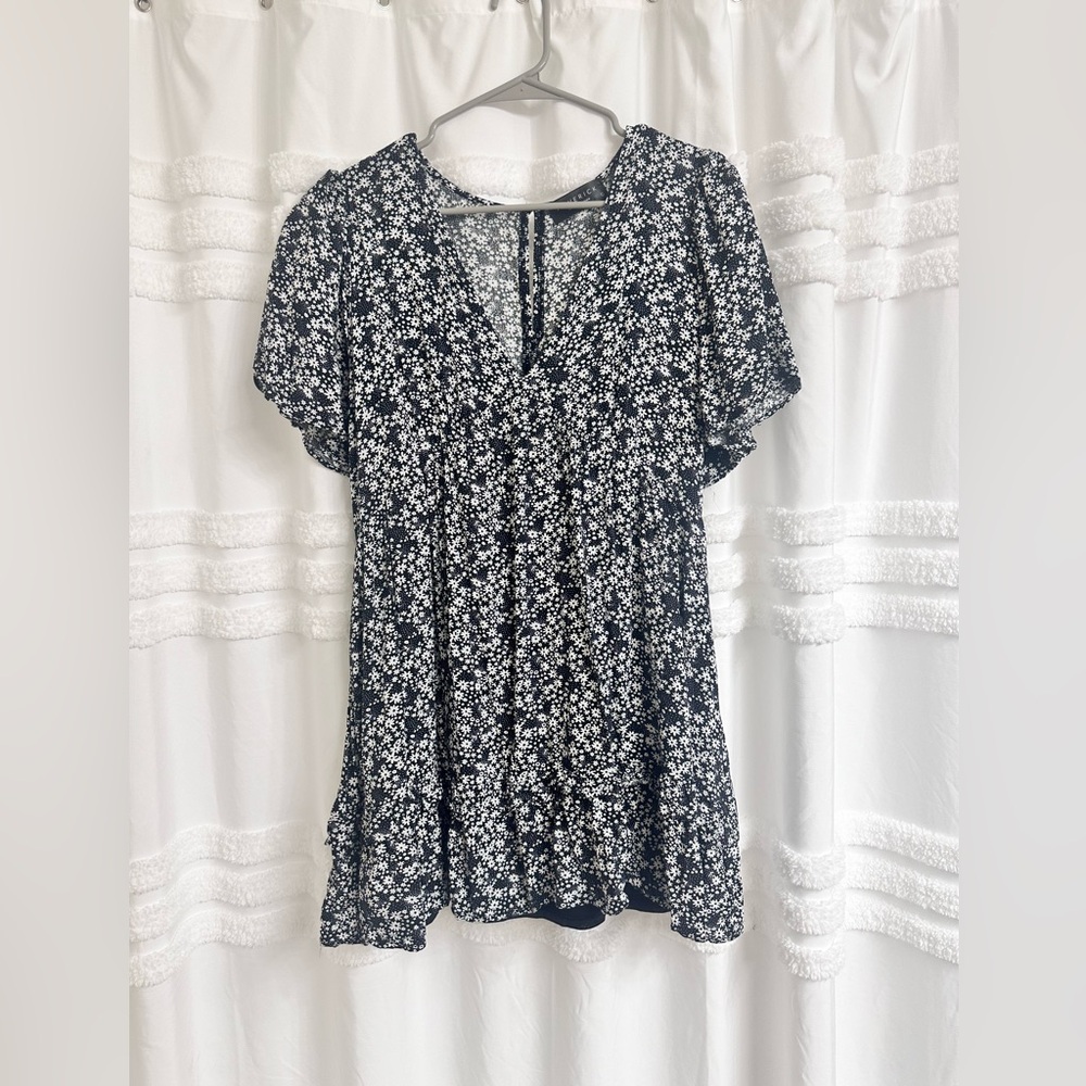 Floral mini dress !